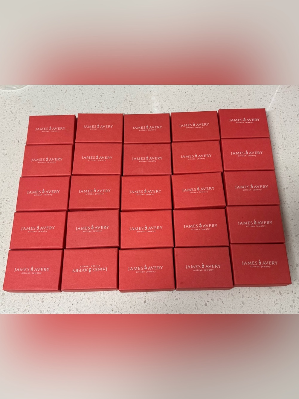 James Avery Empty Gift Boxes, Pouches & Cards - Set Of 25 - 3.5" Long